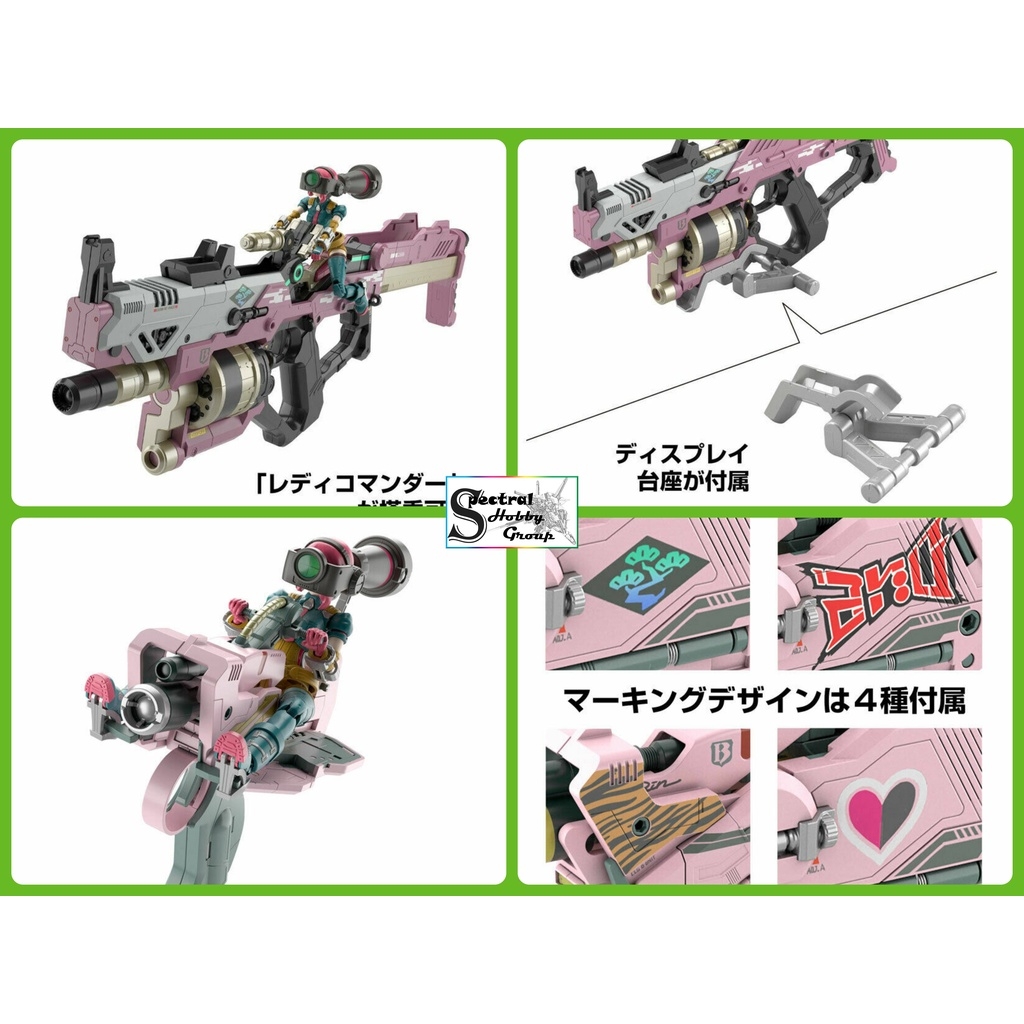 Mô hình lắp ráp Girl Gun Lady Bravo Tango Lady Commander Bianca - Attack girl gun - GGL Bandai