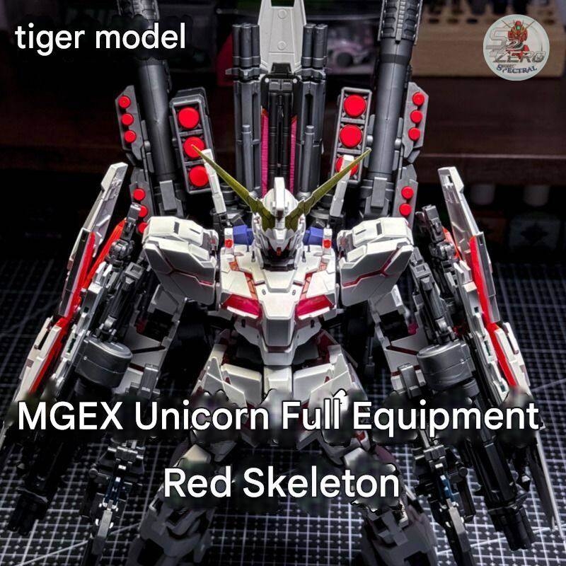 Mô hình lắp ráp 1/100 MGEX Unicorn Full Armor (Green / Clear Frame) - Tiger model