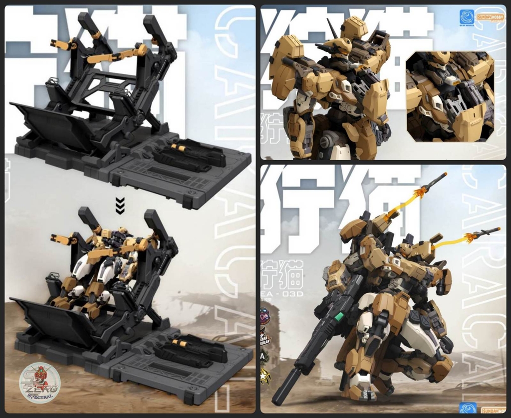 Mô hình lắp ráp MG 1/100 Caracal Desert REA03D - Blue Whale Mingjiang Sunday Hobby