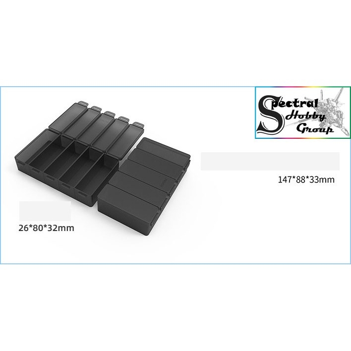 Dụng cụ mô hình Dspiae hộp đựng phụ kiện parts storage box model tool