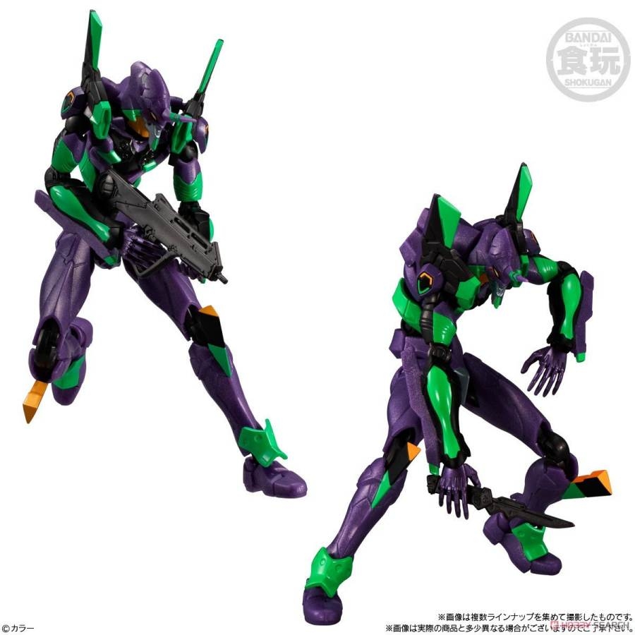 Mô hình lắp ráp Eva Frame DX Rebuild of Evangelion (Set of 3) Shokugan Eva Unit 00 01 02 BANDAI