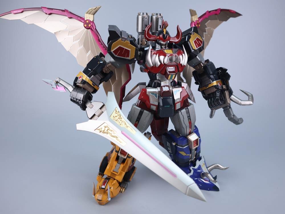 Mô hình G-01 Mighty Morphin Power Rangers Dino Megazord Daizyujin metal alloy model