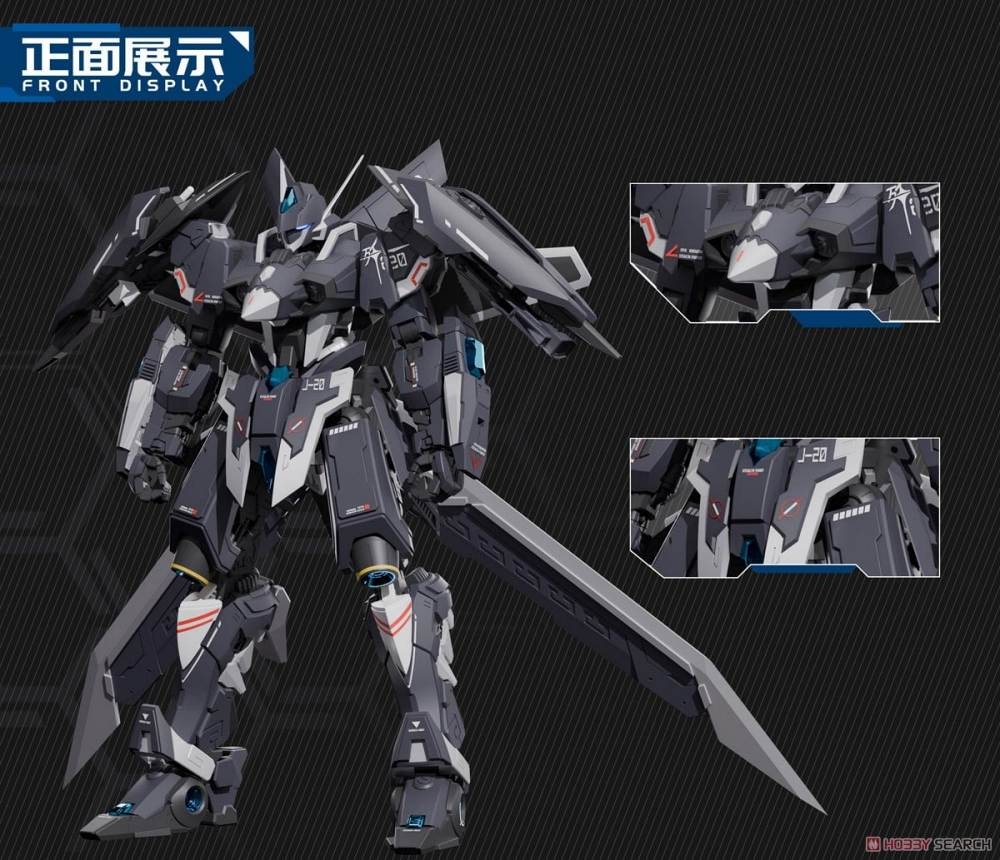 Mô hình lắp ráp MG 1/100 Dragon Sould Fighter Series J-20 Cang Wei X-PLAY
