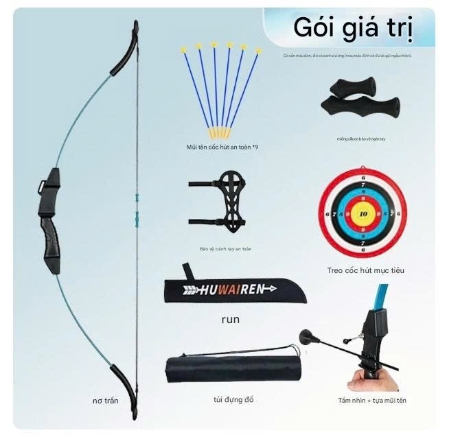 Đồ chơi thể thao bộ cung tên trẻ em kèm hồng tâm tập bắn 4 - 14 tuổi ACE Bow Shooting Sports Boy