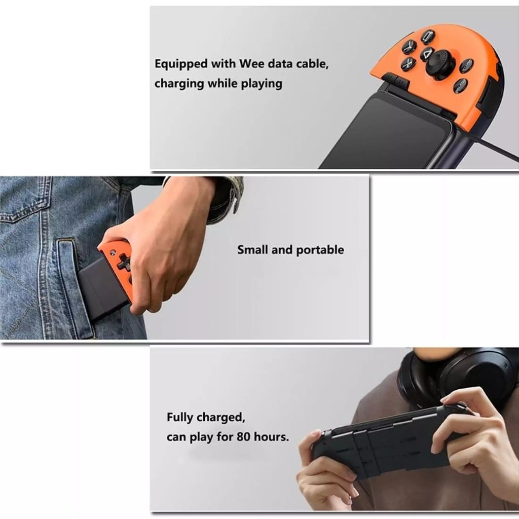 Tay Cầm Chơi Game Không Dây Bluetooth Flydigi Wee 2T Cho Ios / Android Hỗ trợ chơi PUBG, Liên Quân,.. cực tốt