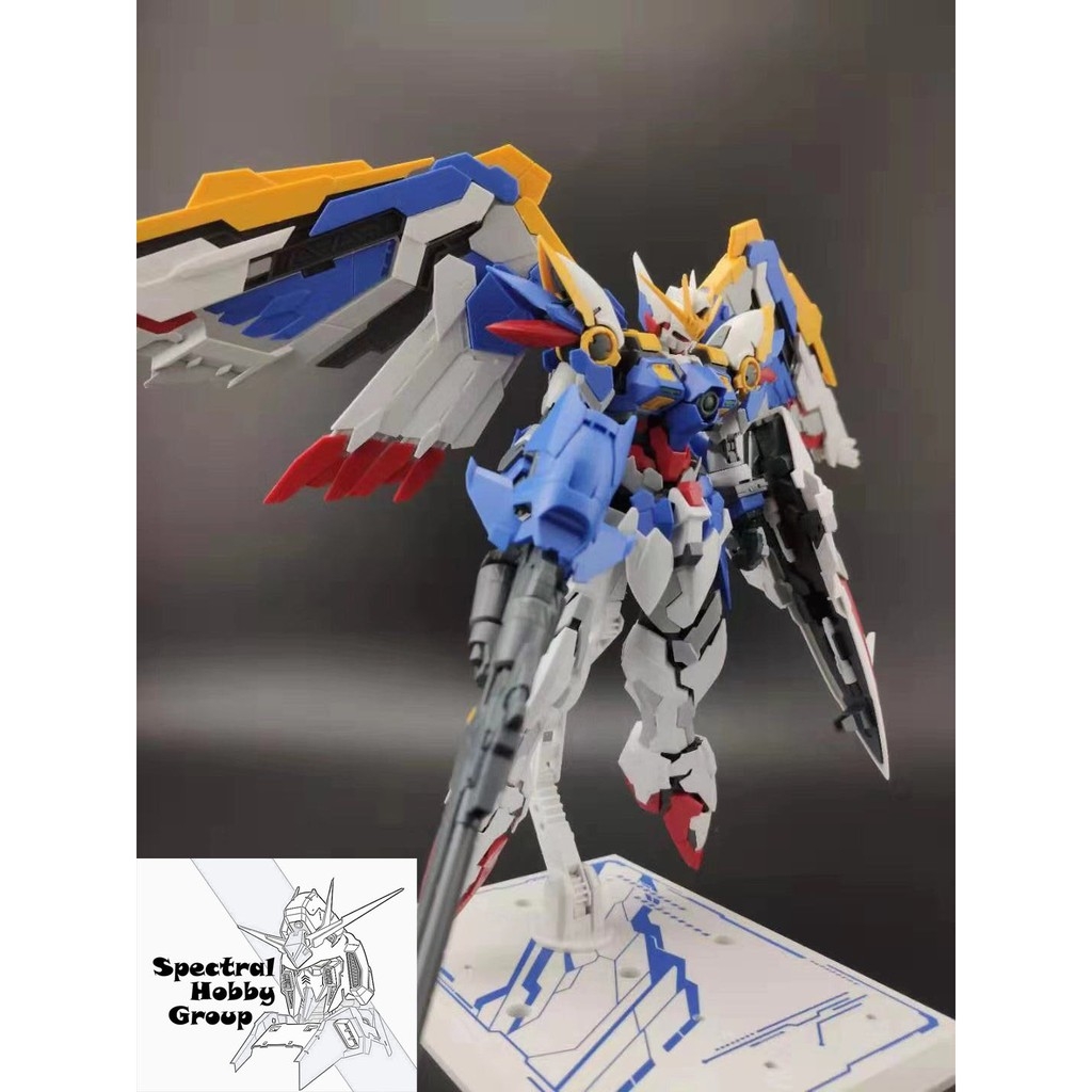 Mô hình lắp ráp MJH MG 1/100 Gundam Wing EW ver HIRM hires (kèm đế action base)
