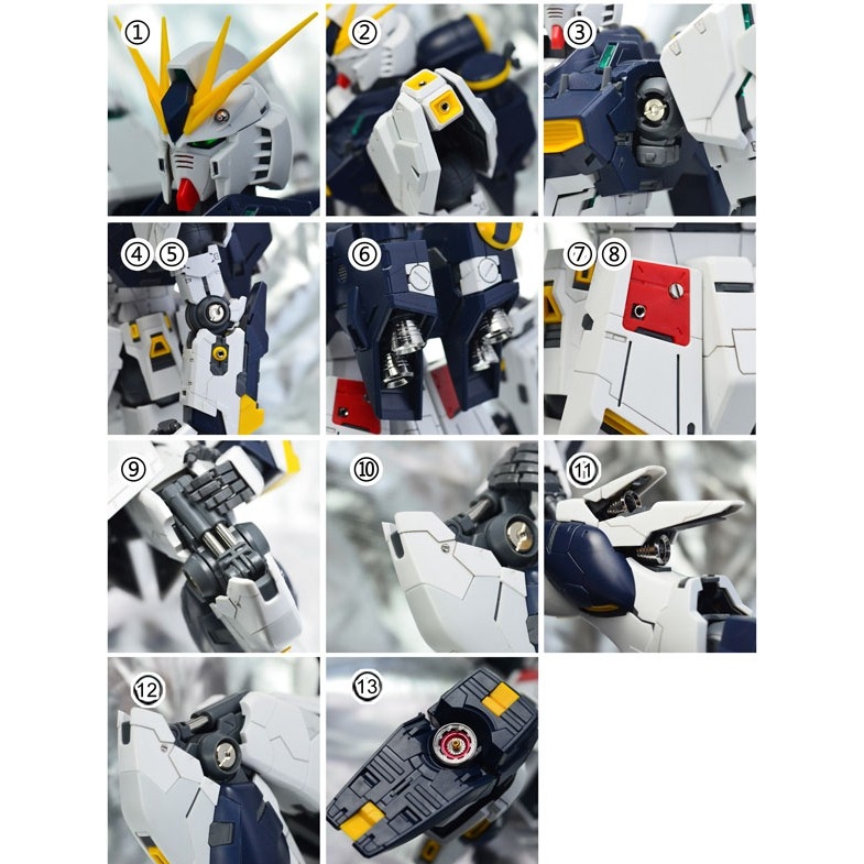 Bộ phụ kiện độ custom metal part set cho MG Nu gundam ver ka