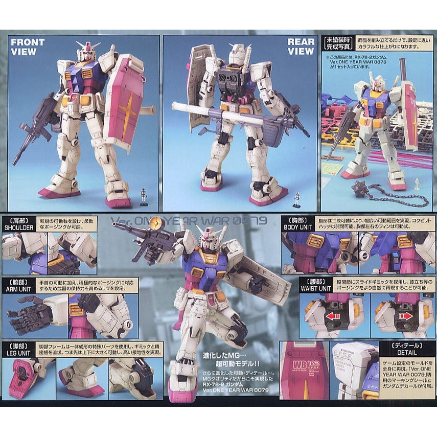 Mô hình lắp ráp MG 1/100 RX-78-2 Gundam One Year War 0079 Ver OYW bandai