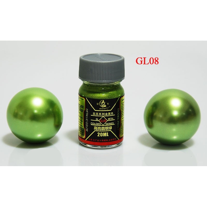 Sơn mô hình màu kim loại gold silver các loại Highlight Series GL Metal Color Metallic paint Lacquer Sunin