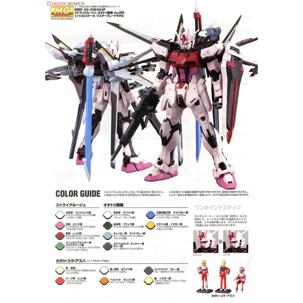 Mô hình lắp ráp MG 1/100 Gundam Strike Rouge Otori Equipment Ver RM bandai