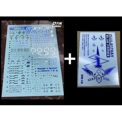 Decal nước dán mô hình MG MB HG RG Astray Blue Frame các loại - water sticker