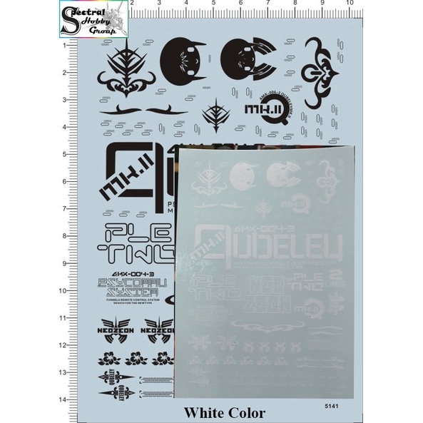 Decal nước dán mô hình gundam MG HG Qubeley Haman Karn Water sticker các loại