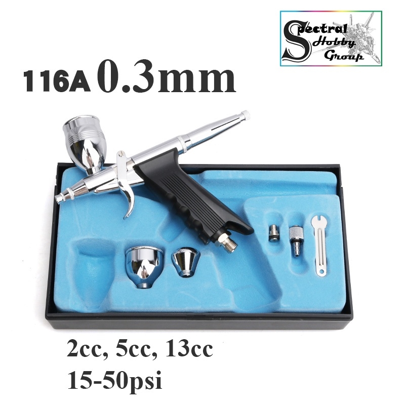 Bút sơn mô hình Professional Airbrush Kit 116 116A 116B 116P 0.3mm 2cc / 5cc / 13cc