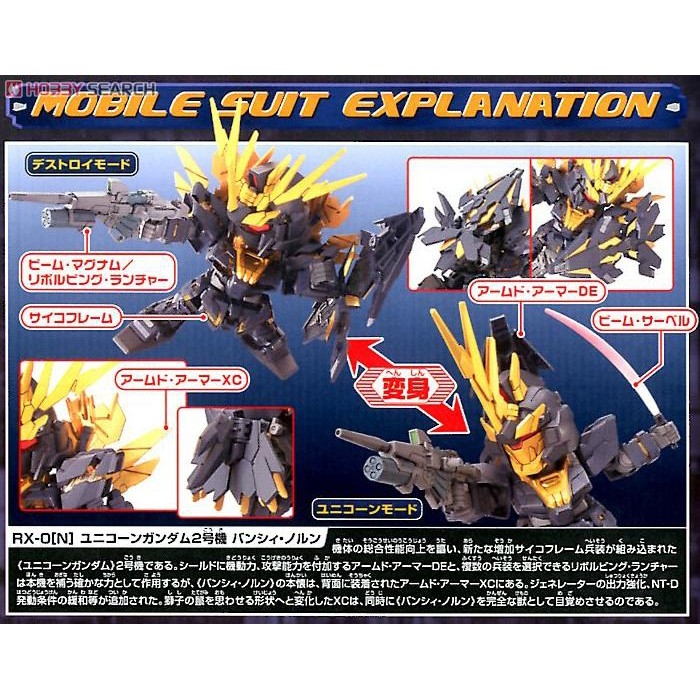 Mô hình lắp ráp SD UC Unicorn Gundam 02 Banshee - Norn - bandai