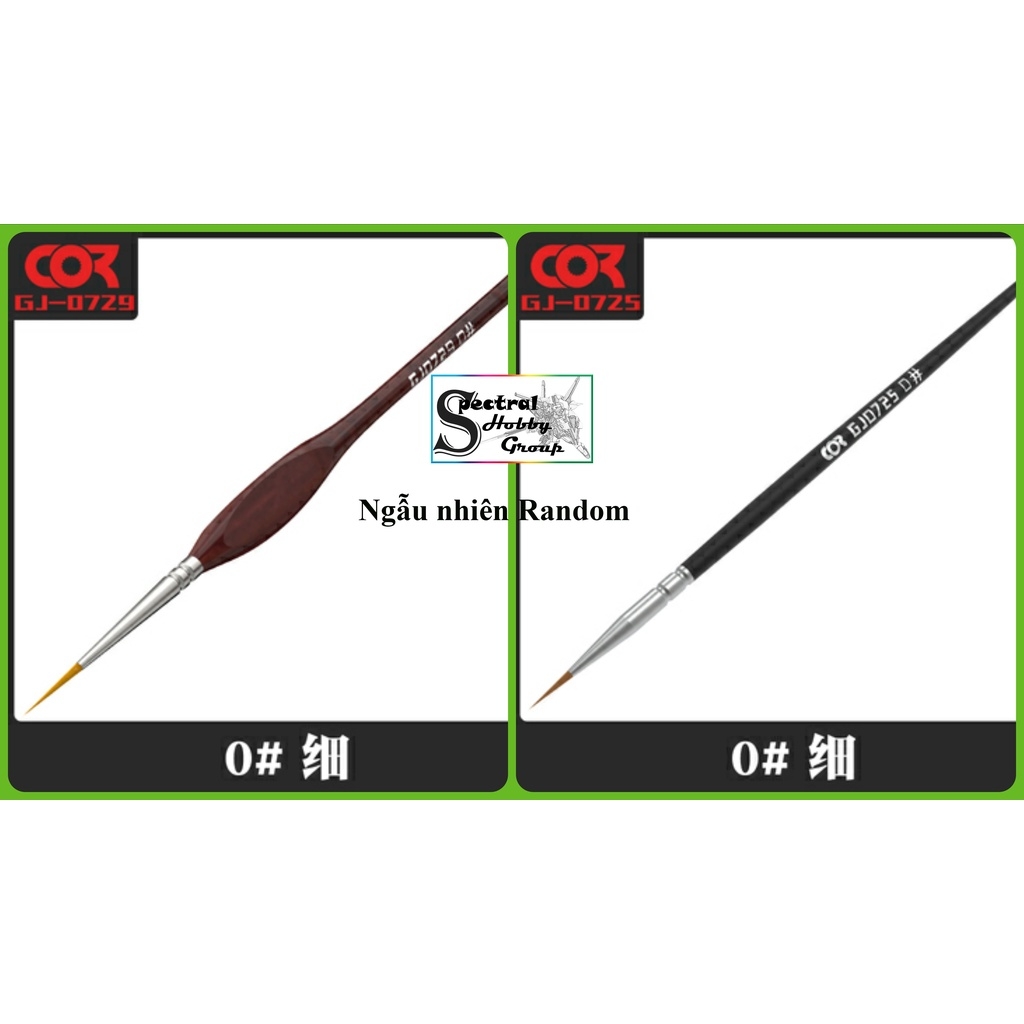 Dụng cụ COR bút vẽ cọ Cormake các cỡ 0 000 00000 1 2 3 4 5 bút lông