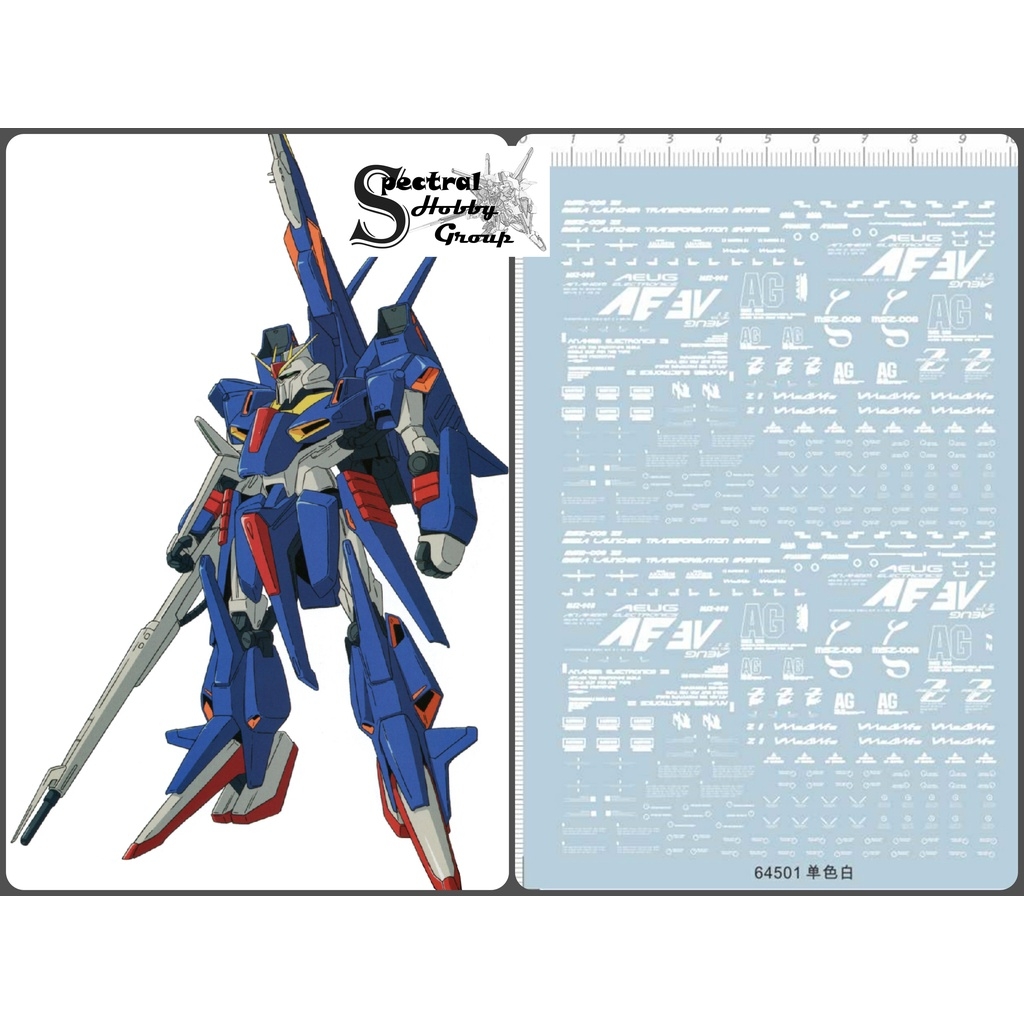 Decal nước dán mô hình Zeta PLUS A1 C1 Z3 Red ver.ka PG MG RG HG các loại Water sticker