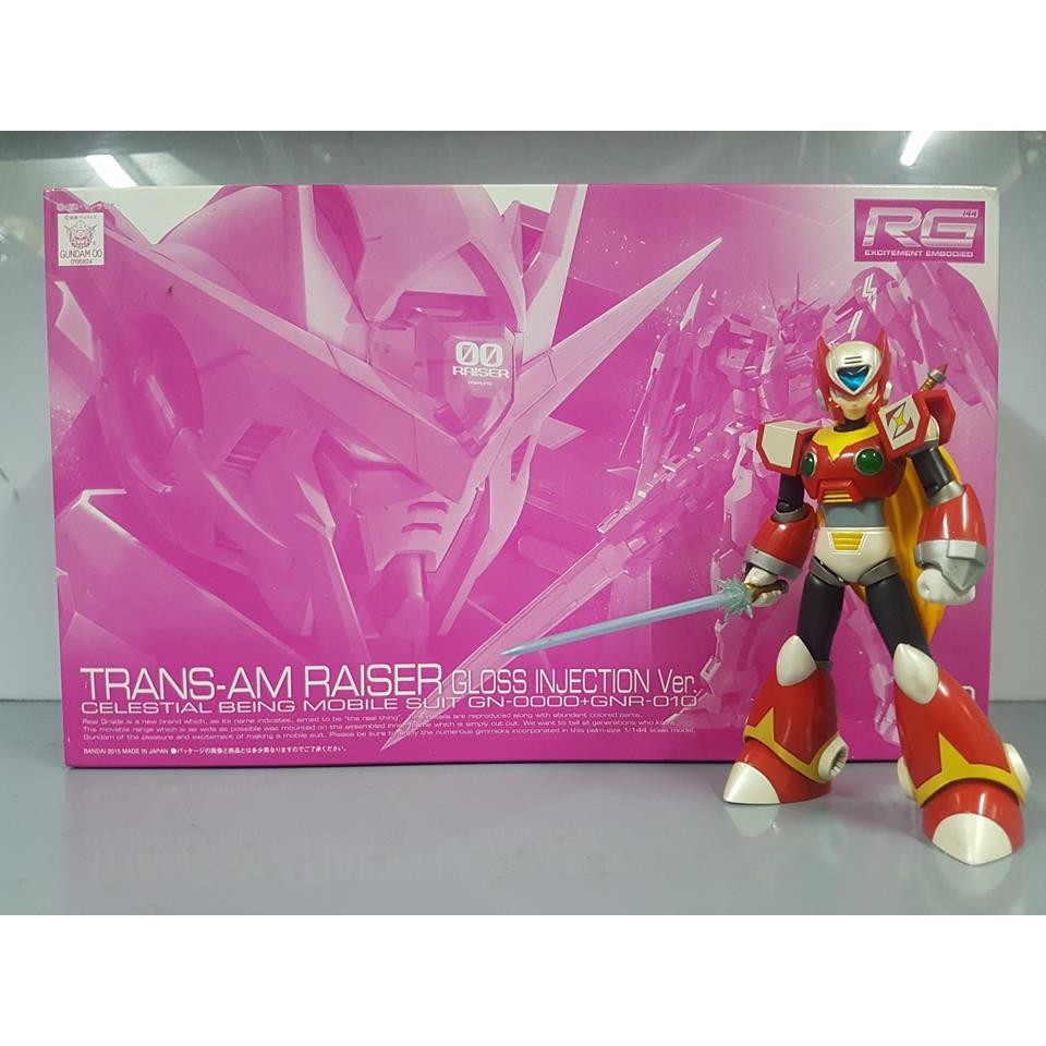 Mô hình lắp ráp RG 1/144 Gundam Trans-am 00 Raiser Gloss Injection - Bandai