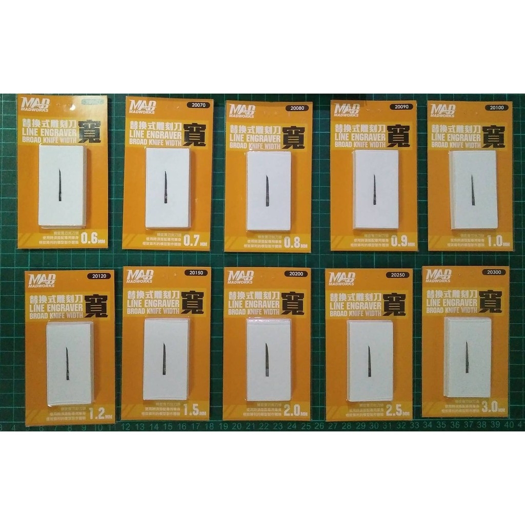 Dụng cụ MADWORKS Chisel kẻ tạo line detail dặm lại line cho mô hình Diamond-like Carbon Coating