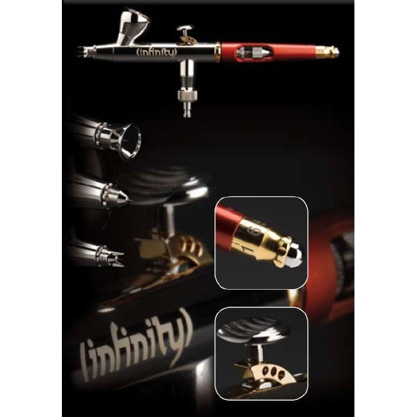 Bút sơn mô hình Harder & Steenbeck Infinity CR Plus 2in1 Airbrush 0.15/0.4mm 126544
