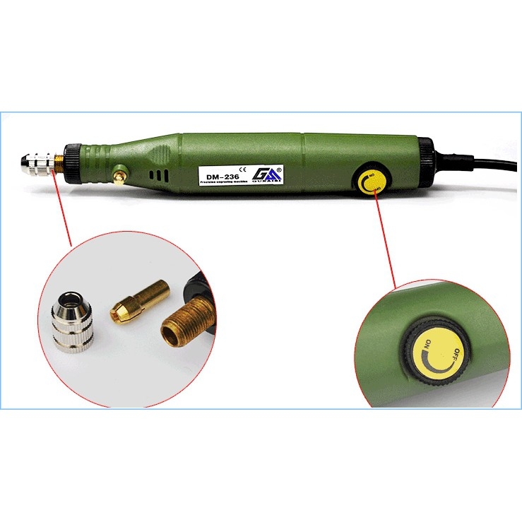Dụng cụ mô hình Máy khoan mài cầm tay mini DM236 DM240 Grinder Set GUNAISI