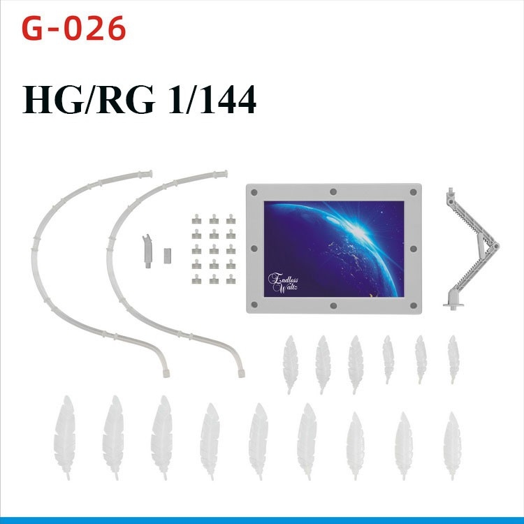 Đế giá đỡ Action base kèm EFFECT SERAPHIM FEATHER Wing Zero MG HG RG