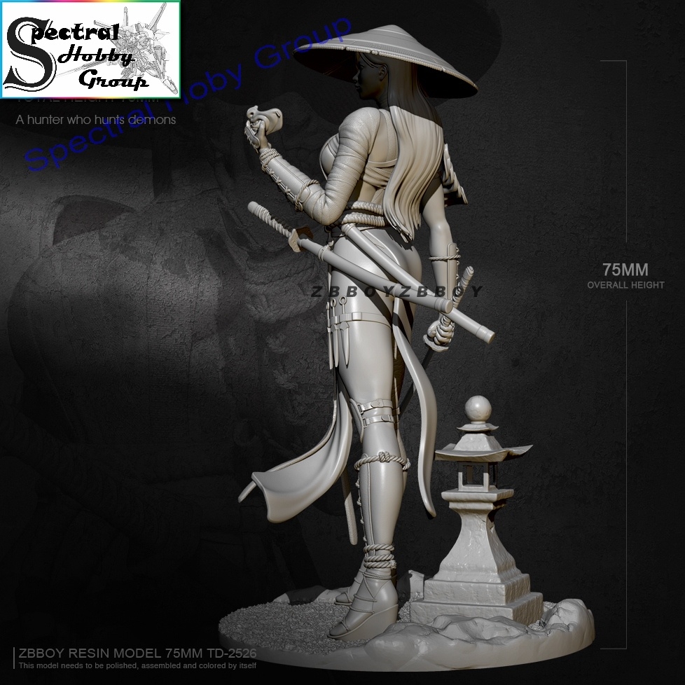 Mô hình nhựa Resin 75mm Dongying Female Ronin Soldier TD2526