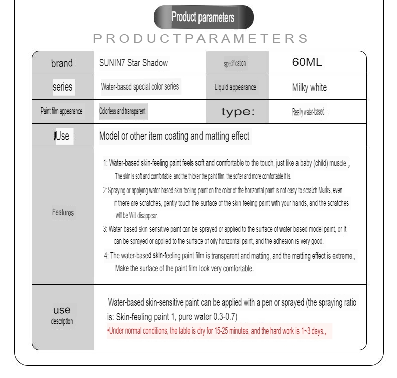 Sơn mô hình Sunin topocoat phủ bảo vệ figure SF01 Scrath Resistance Gloss Flat Clear for Draw Brush/airbrush