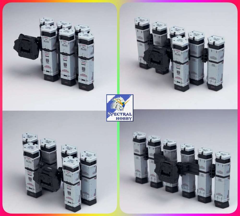 PHụ kiện mô hình MG 1/100 Physalis MLRS Pack + Clear Armor Parts cho Solomon GP02A