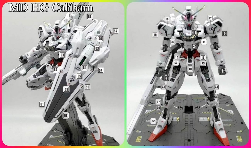 Decal nước dán mô hình CALIBARN MERCURY HG các loại Water sticker