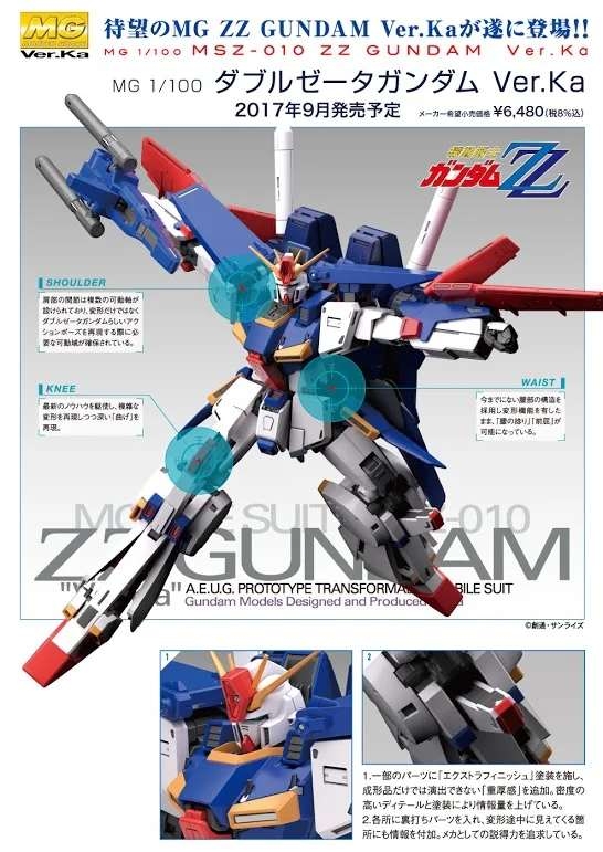 Mô hình lắp ráp MG 1/100 MSZ-010 ZZ Gundam Ver.Ka bandai