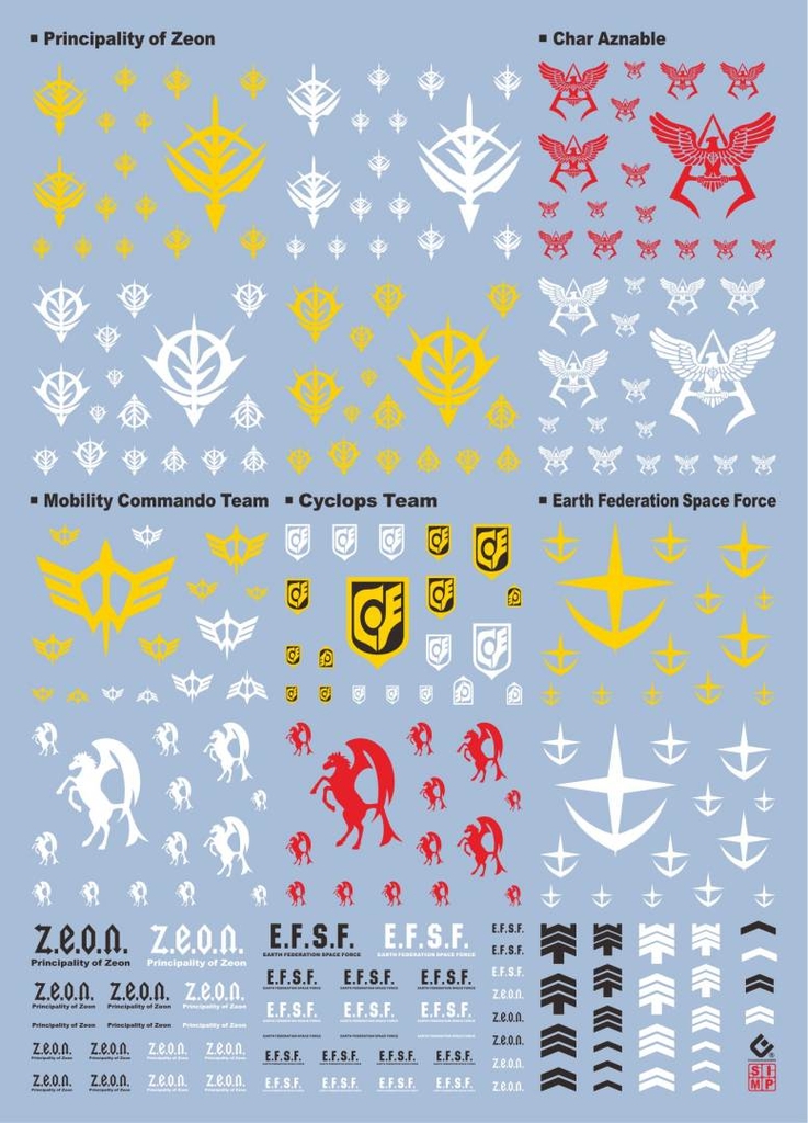 Decal nước Logo Gundam UC-0079 Universal - EVO DL