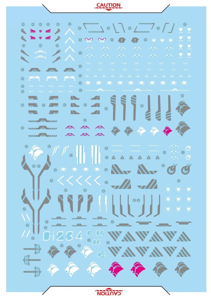 Decal nước HG DILANZA 3in1 - FS (Flaming Snow)