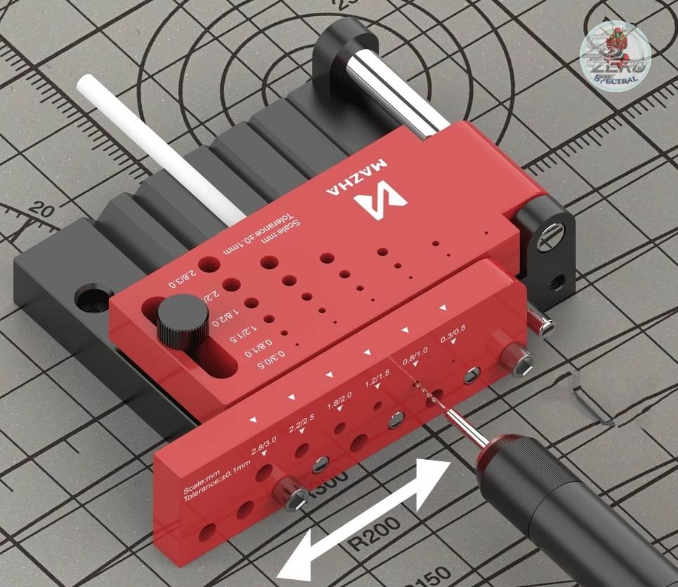 Dụng cụ hỗ trợ khoan định tâm chính xác, chống gãy rung mũi khoan Round Rod Vertical Drill MAZHA T0012