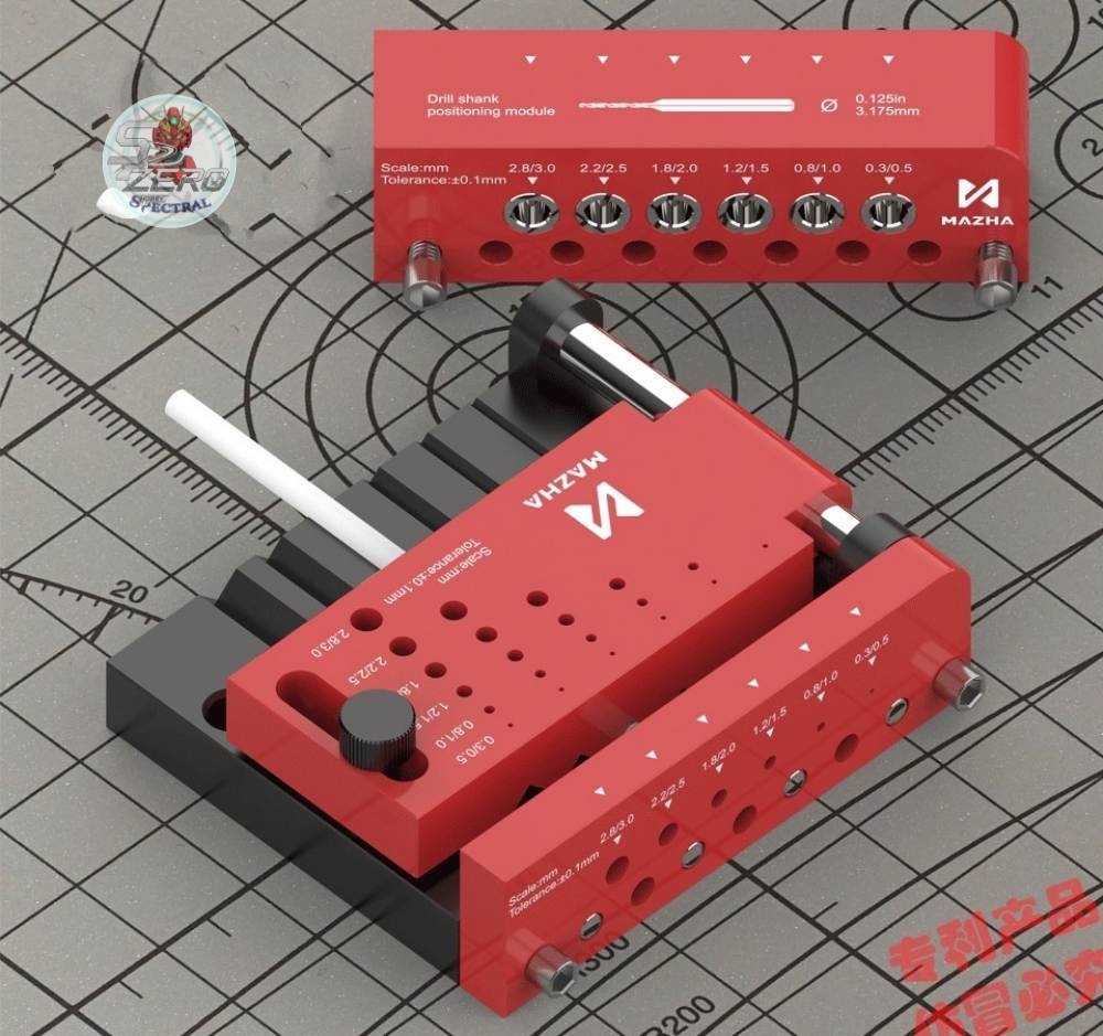 Dụng cụ hỗ trợ khoan định tâm chính xác, chống gãy rung mũi khoan Round Rod Vertical Drill MAZHA T0012