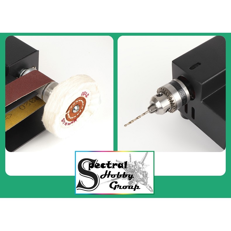 Dụng cụ Máy khoan đánh bóng mài dây dai đa năng để bàn Micro Abrasive Belt Manchine SDJ775