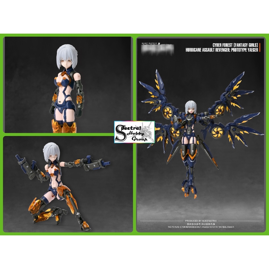 Mô hình lắp ráp Nuke Matrix CF03 Harpy Hurricane Assault Revenger Prototype Yaeger Cyber Forest Fantasy Girl