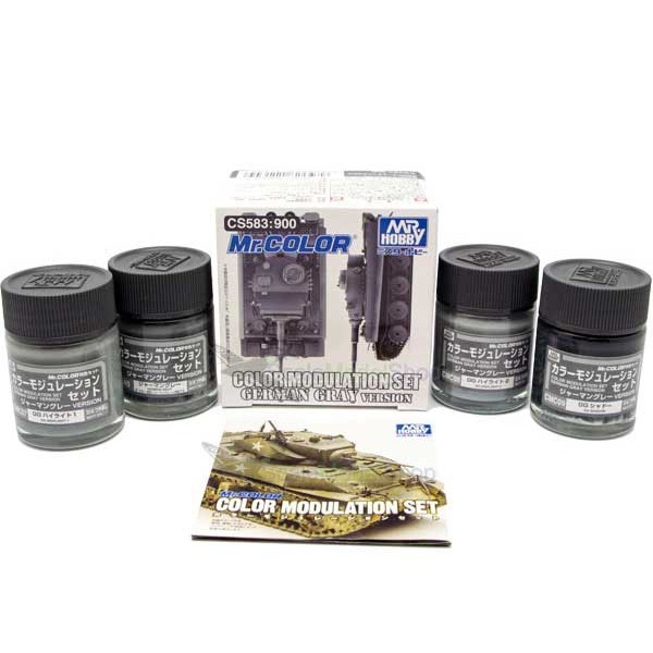 Sơn mô hình Mr.Hobby màu quân sự Color Modulation Set CS581 CS582 CS583 CS584