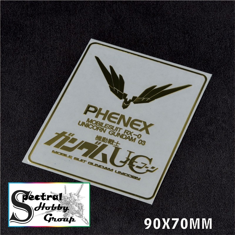 Decal metal sticker gold coating dán mô hình 00 Exia Unicorn Banshee Phenex Astray