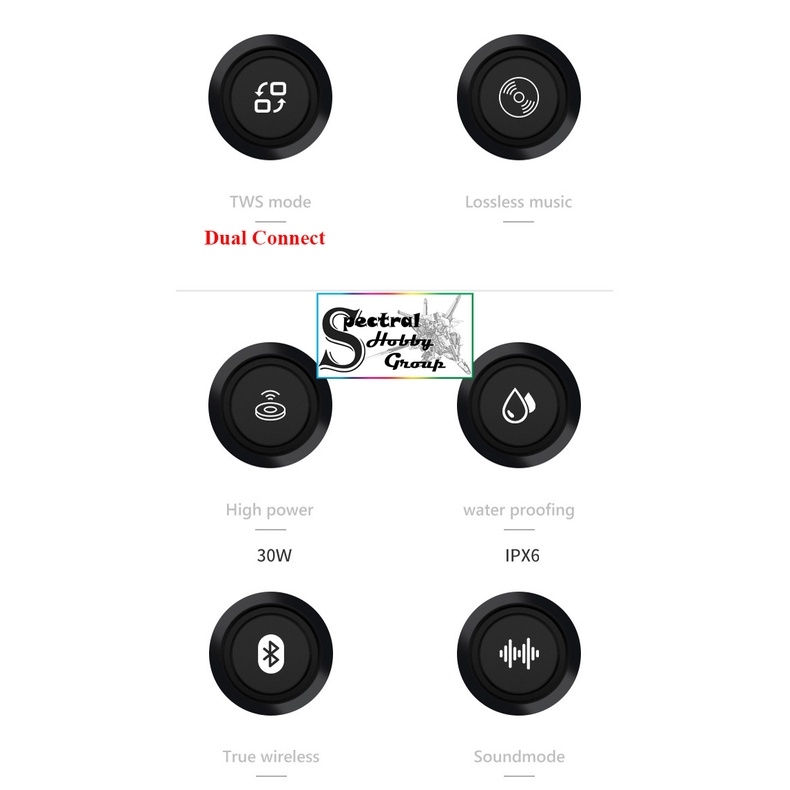 Loa Bluetooth Không Dây German Bogasing M6 3D Heavy Extra Bass Âm Thanh Chất Lượng 30W chống nước TWS Dual Connect