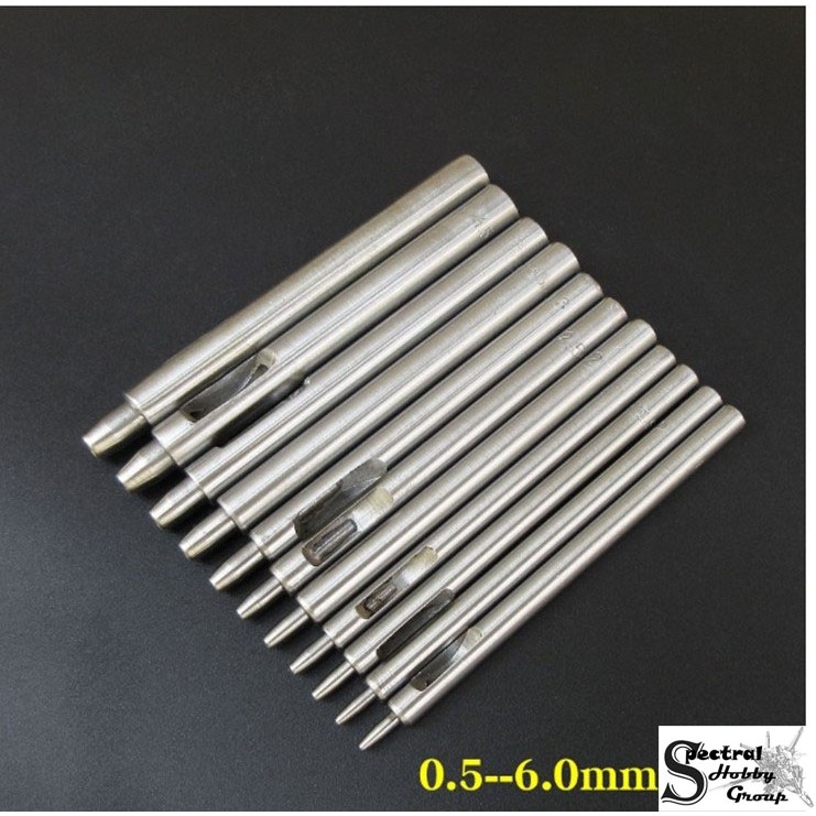 Dụng cụ tạo đục lỗ tròn các cỡ 0.5mm - 20mm Tool hobby