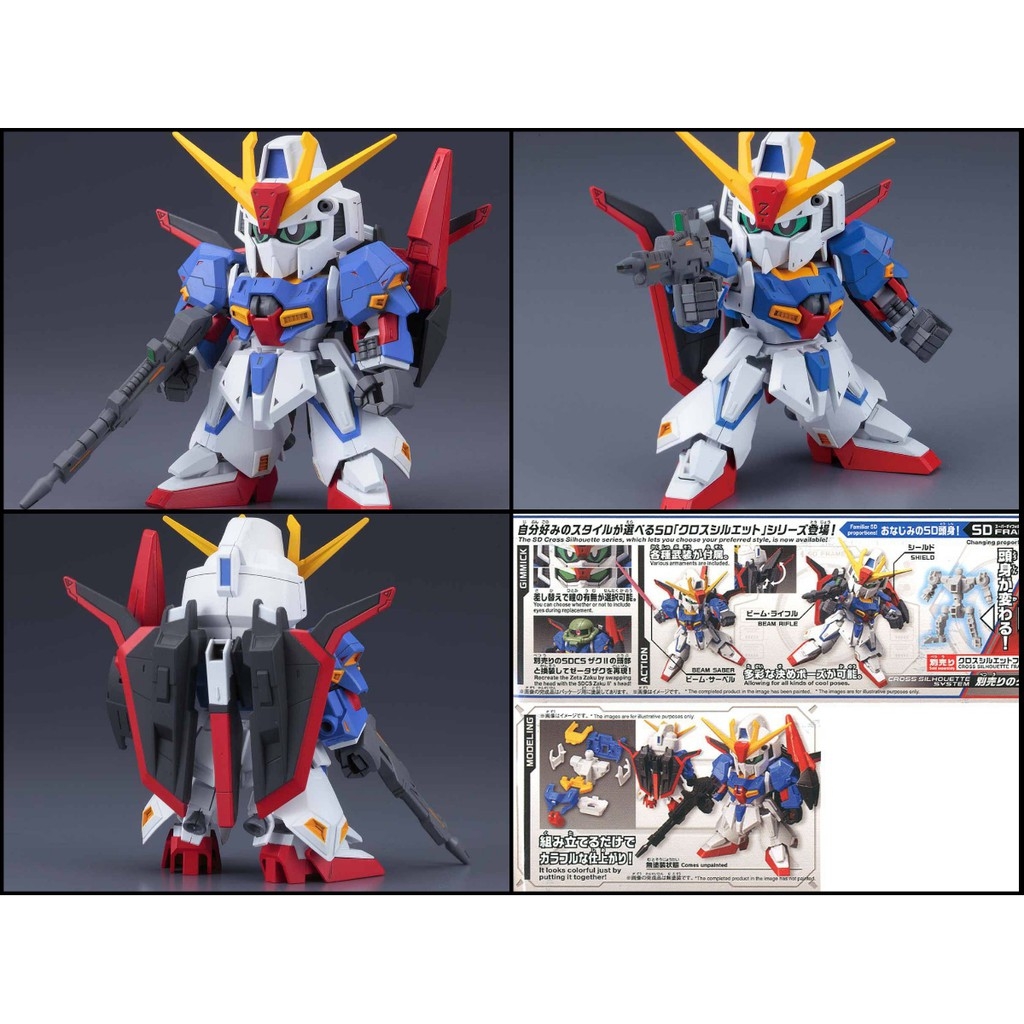 Mô hình lắp ráp SD CS SDCS Gundam Cross Silhouette Zeta Zaku Nightingale - bandai
