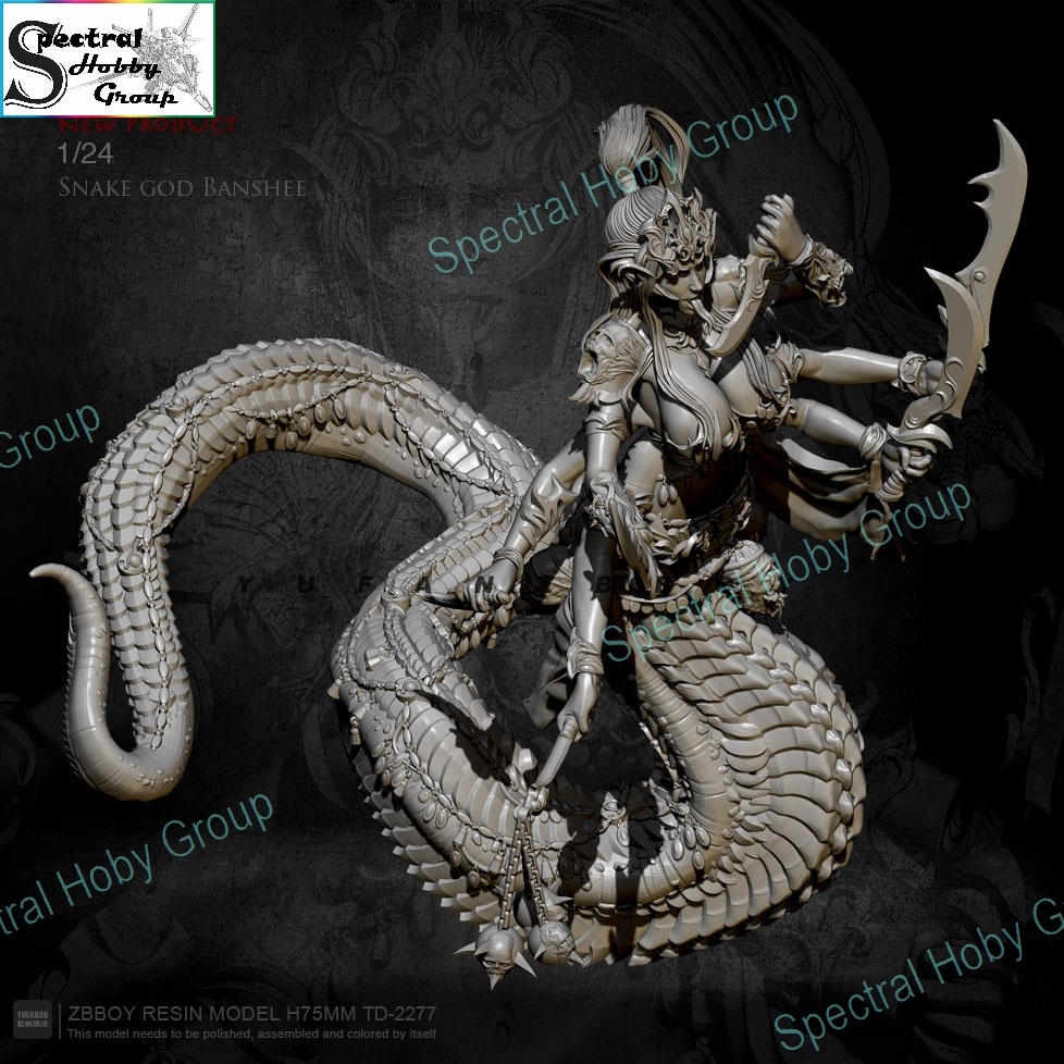 Mô hình nhựa 75mm Resin Snake God Banshee TD2277