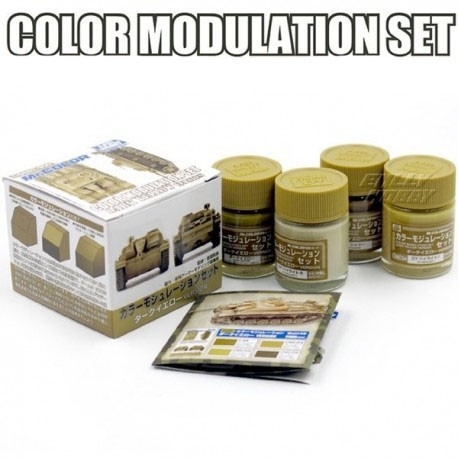 Sơn mô hình Mr.Hobby màu quân sự Color Modulation Set CS581 CS582 CS583 CS584
