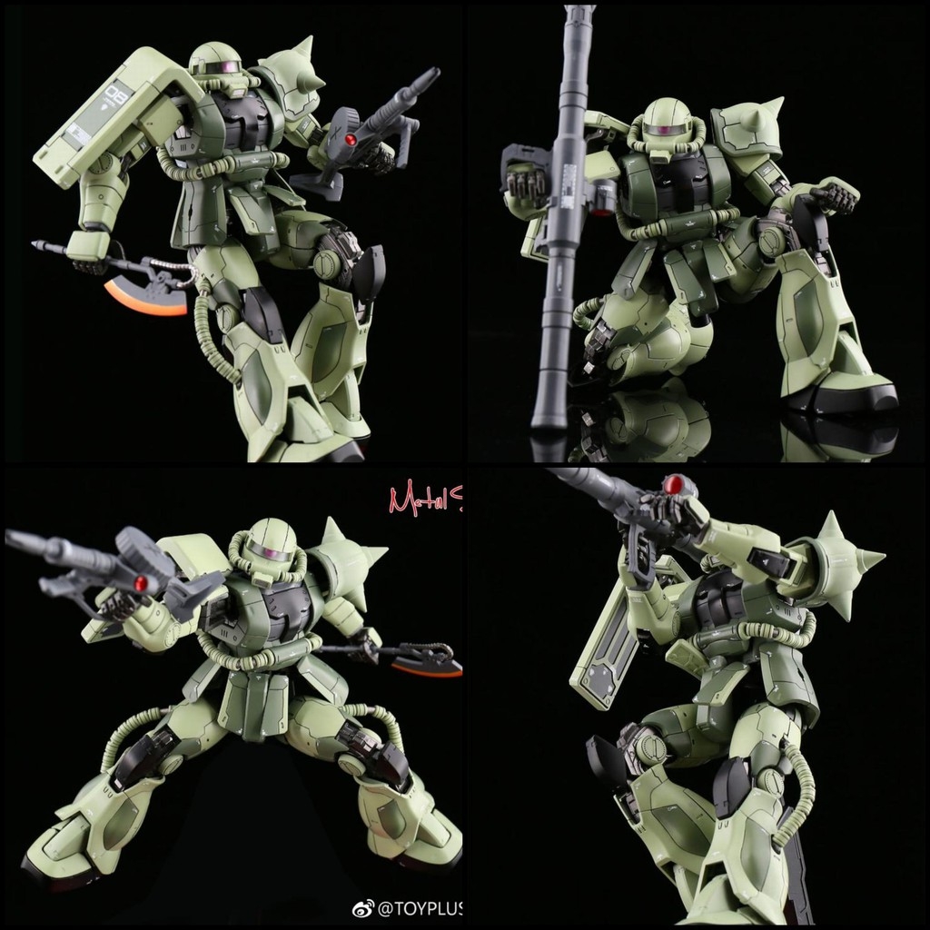 Mô hình Figure Metal Build MB 1/100 Zaku II Red Green White - Metal solider