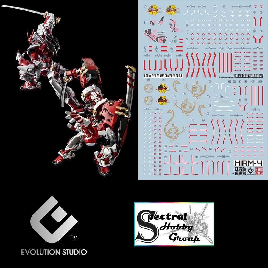 Decal nước dán mô hình HIRM Astray Red Blue Frame / NOIR / Power Arms MG HIRES water sticker