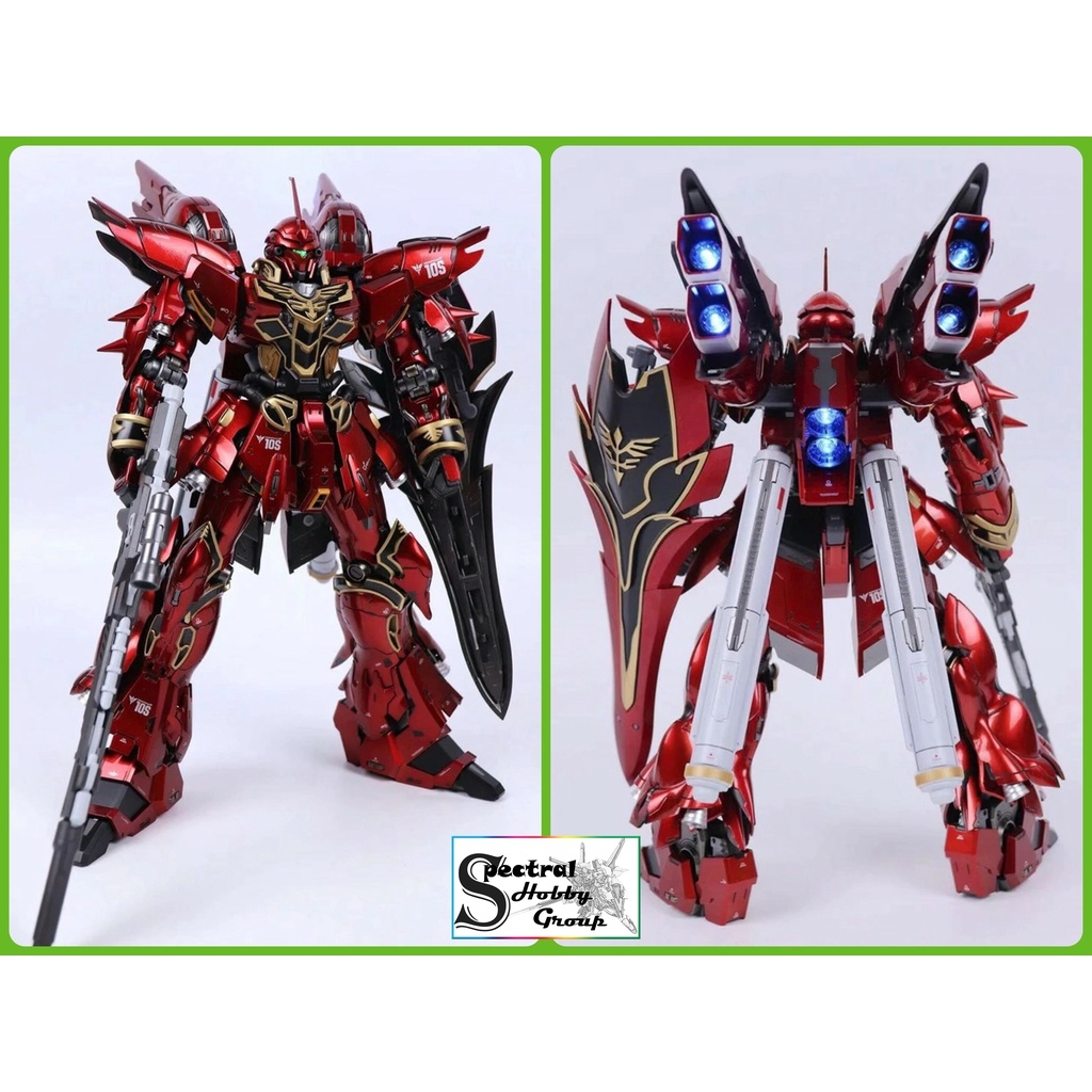 Mô hình MB Metal Build 1/100 Sinanju có led MS-10S Mettallic / Matt color