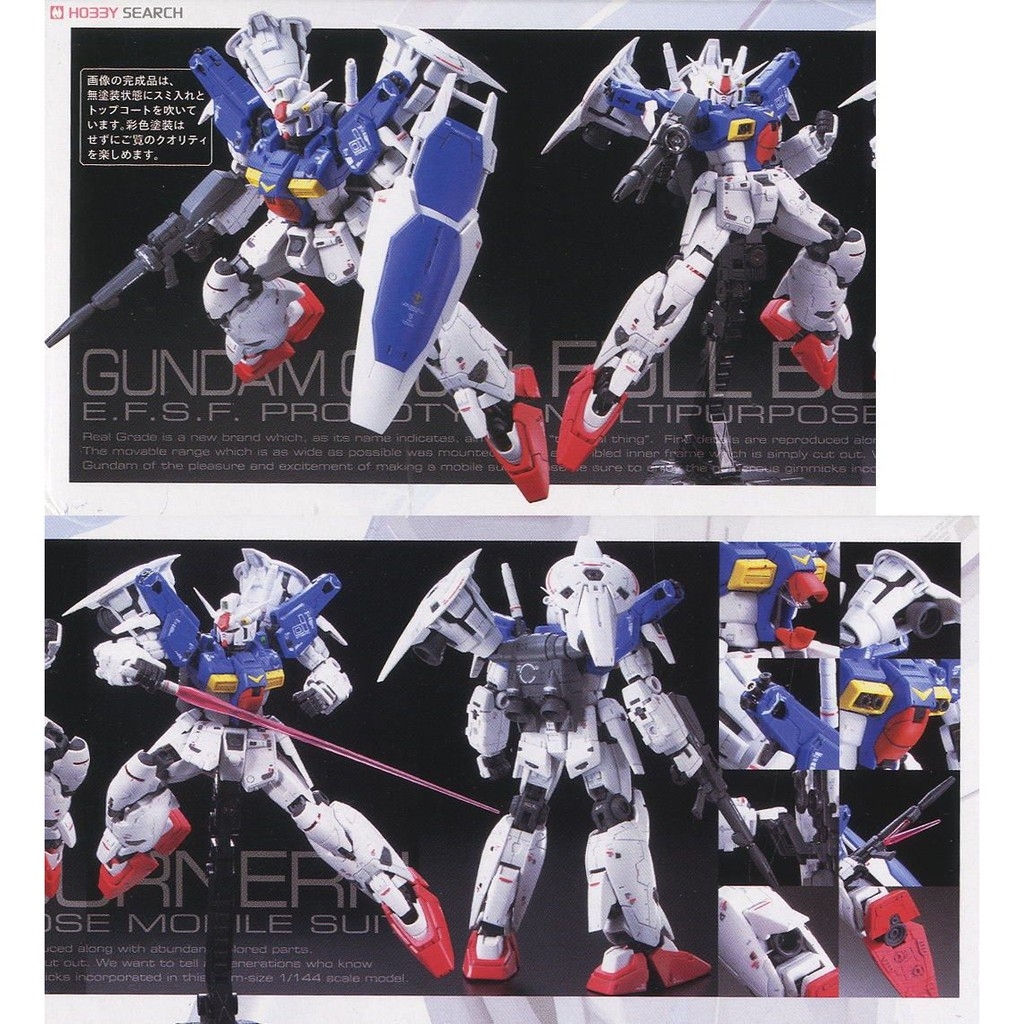 Mô hình lắp ráp RG 1/144 RX-78 GP01Fb Gundam GP01 Full Vernian Zephyranthes