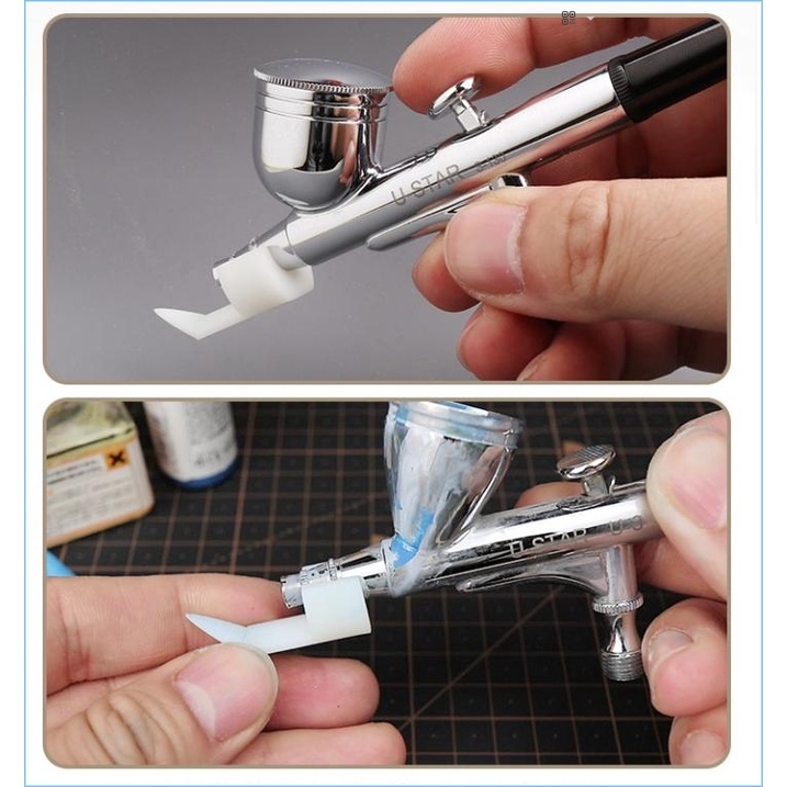 Phụ kiện USTAR gắn bút sơn giúp bắn hạt tung tóe phun điểm hiệu ứng galaxy weathering airbrush pen 90921