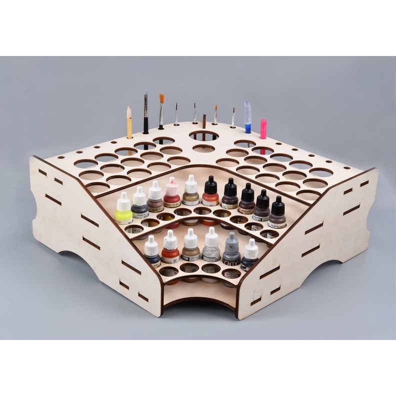 Các loại khay kệ giá để sơn mika gỗ Paint Rack