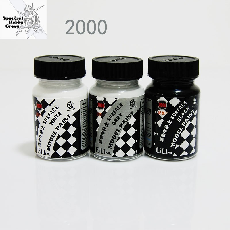 Sơn lót Surfacer các loại trên các chất liệu gỗ resin ABS giấy metal clay plaster Clear - Sunin paint